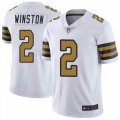 Wholesale Cheap Men's New Orleans Saints #2 Jameis Winston White Color Rush Jersey