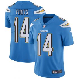 Wholesale Cheap Nike Chargers #14 Dan Fouts Electric Blue Alternate Men\'s Stitched NFL Vapor Untouchable Limited Jersey