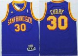 Wholesale Cheap Men's San Francisco Warriors #30 Stephen Curry San Francisco Blue Hardwood Classics Soul Swingman Throwback Jersey