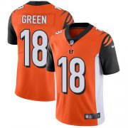 Wholesale Cheap Nike Bengals #18 A.J. Green Orange Alternate Youth Stitched NFL Vapor Untouchable Limited Jersey