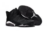 Wholesale Cheap Air Jordan 6 Black Cat Black/White