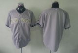 Wholesale Cheap Yankees Blank Grey USMC Cool Base Stitched MLB Jersey