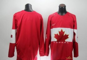 Wholesale Cheap Olympic 2014 CA. Blank Red Stitched NHL Jersey