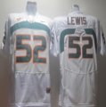 Wholesale Cheap Miami Hurricanes #52 Lewis White Jersey