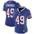 Wholesale Cheap Nike Bills #49 Tremaine Edmunds Royal Blue Team Color Women's Stitched NFL Vapor Untouchable Limited Jersey