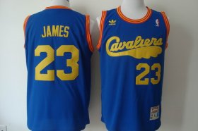 Wholesale Cheap Cleveland Cavaliers #23 LeBron James 2009 Blue Swingman Throwback Jersey