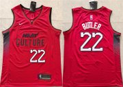 Cheap Men's Miami Heat #22 Jimmy Butler Red 2024 City Edition Stitched Basketball Jersey