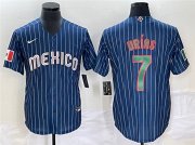 Wholesale Cheap Men's Mexico Baseball #7 Julio Ur