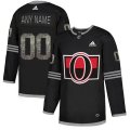 Wholesale Cheap Men's Adidas Senators Personalized Authentic Black Classic NHL Jersey