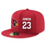 Wholesale Cheap Arizona Cardinals #23 Chris Johnson Snapback Cap NFL Player Red with White Number Stitched Hat