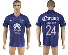 Wholesale Cheap America #24 O.Peralta Blue Soccer Club Jersey