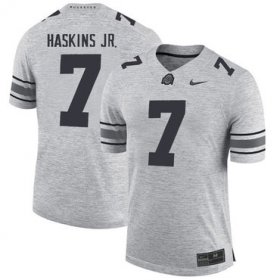 Wholesale Cheap Ohio State Buckeyes 7 Dwayne Haskins Gray College Football Jersey