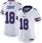 Cheap Women's Buffalo Bills #18 Amari Cooper White Vapor Stitched Football Jersey(Run Small)