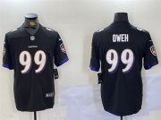 Cheap Men's Baltimore Ravens #99 Jayson Oweh Black Vapor Limited Limited Football Jersey