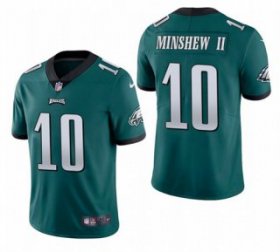 Wholesale Cheap Men\'s Philadelphia Eagles #10 Gardner Minshew II Green Vapor Untouchable Limited Stitched Jersey