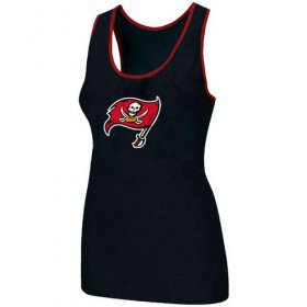 Wholesale Cheap Women\'s Nike Tampa Bay Buccaneers Big Logo Tri-Blend Racerback Stretch Tank Top Black