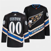 Wholesale Cheap Men's Washington Capitals Custom Black 2022-23 Reverse Retro Stitched Jersey