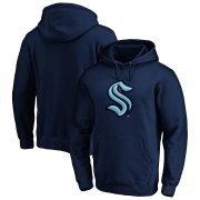 Wholesale Cheap Seattle Kraken Primary Logo Pullover Hoodie Navy