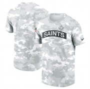 Cheap Men's New Orleans Saints 2024 Arctic Camo Salute To Service Performance T-Shirt