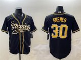 Cheap Men's Pittsburgh Pirates #30 Paul Skenes Black Cool Base Stitched Baseball Jersey