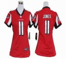 Wholesale Cheap Nike Falcons #11 Julio Jones Red Team Color Women's Stitched NFL Elite Jersey