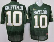 Wholesale Cheap Baylor Bears #10 Robert Griffin III Green Jersey