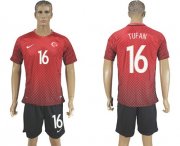 Wholesale Cheap Turkey #16 Tufan Home Soccer Country Jersey