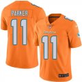 Wholesale Cheap Nike Dolphins #11 DeVante Parker Orange Men's Stitched NFL Limited Rush Jersey