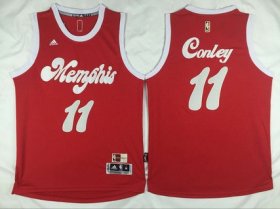 Wholesale Cheap Men\'s Memphis Grizzlies #11 Mike Conley Revolution 30 Swingman 2015-16 Retro Red Jersey