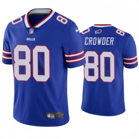 Wholesale Cheap Men\'s Buffalo Bills #80 Jamison Crowder Blue Vapor Untouchable Limited Stitched Jersey