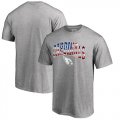 Wholesale Cheap Men's Arizona Cardinals Pro Line by Fanatics Branded Heathered Gray Banner Wave T-Shirt