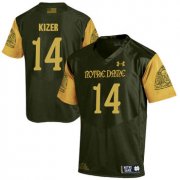 Wholesale Cheap Notre Dame Fighting Irish 14 DeShone Kizer Olive Green College Football Jersey