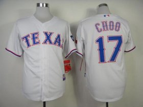 Wholesale Cheap Rangers #17 Shin-Soo Choo White Cool Base Stitched MLB Jersey