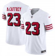 Wholesale Cheap Men's San Francisco 49ers #23 Christian McCaffrey New White 2023 F.U.S.E. Vapor Untouchable Limited Stitched Football Jersey