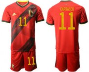 Wholesale Cheap Belgium 11 CARRASCO Home UEFA Euro 2020 Soccer Jersey