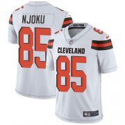 Wholesale Cheap Nike Browns #85 David Njoku White Men's Stitched NFL Vapor Untouchable Limited Jersey