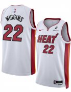 Cheap Men's Miami Heat #22 Andrew Wiggins White 2025 Association Edition Swingman Stitched Basketball Jersey