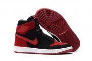 Wholesale Cheap Air Jordan 1 High Flyknit Banned Black/Varsity Red-White