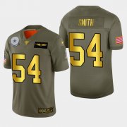 Wholesale Cheap Dallas Cowboys #54 Jaylon Smith Men's Nike Olive Gold 2019 Salute to Service Limited NFL 100 Jersey