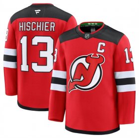 Men\'s New Jersey Devils #13 Nico Hischier Red 2024-25 Home Stitched Hockey Jersey