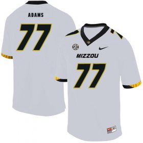 Wholesale Cheap Missouri Tigers 77 Paul Adams White Nike College Football Jersey