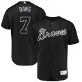 Wholesale Cheap Atlanta Braves #7 Dansby Swanson Dans Majestic 2019 Players' Weekend Flex Base Authentic Player Jersey Black