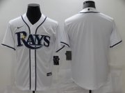 Wholesale Cheap Men's Tampa Bay Rays Blank White Cool Base Nike Jersey