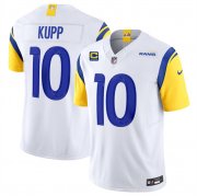 Cheap Men's Los Angeles Rams #10 Cooper Kupp White 2024 F.U.S.E With 4-Star C Patch Vapor Untouchable Limited Alternate Stitched Jersey