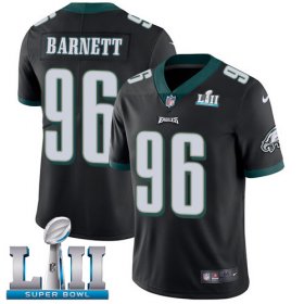 Wholesale Cheap Nike Eagles #96 Derek Barnett Black Alternate Super Bowl LII Youth Stitched NFL Vapor Untouchable Limited Jersey