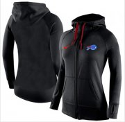 Wholesale Cheap Women's Nike Buffalo Bills Full-Zip Performance Hoodie Black