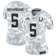 Cheap Women's Indianapolis Colts #5 Anthony Richardson 2024 F.U.S.E Arctic Camo Salute To Service Limited Stitched Jersey(Run Small)