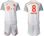 Wholesale Cheap Men 2020-2021 club Bayern Munchen away 8 white Soccer Jerseys