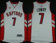 Wholesale Cheap Toronto Raptors #7 Kyle Lowry Revolution 30 Swingman 2014 New White Jersey