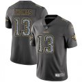 Wholesale Cheap Nike Saints #13 Michael Thomas Gray Static Men's Stitched NFL Vapor Untouchable Limited Jersey